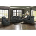 Luna Microfiber Power Reclining Sofa Black Luna Microfiber Power Reclining Sofa Black